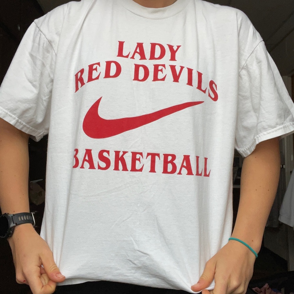 Nike red lady devils vintage t shirt